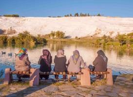 Surse geotermale de Pammukale în Pamukkale - localizare pe harta, recenzii, descriere, fotografie