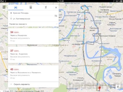 Google maps на ipad