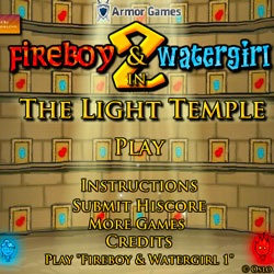 Joacă foc și apă în templul pădurii 3 - joacă online gratuit pentru două