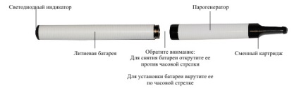 Instrucțiuni pentru țigări electronice