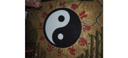 Yin-yang - restaurantul autor al bucătăriei asiatice, ideea de verdeață