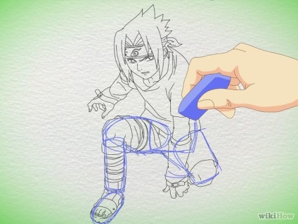 Cum de a desena un uchi sasuke