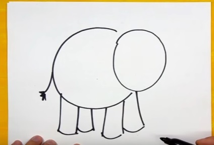 Cum sa desenezi un elefant pentru copii