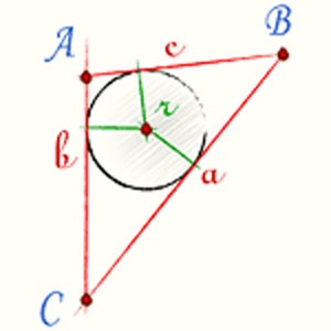 Cum să găsiți raza unui cerc inscripționat