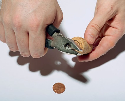 Cum să străpungă o monedă cu un ac de cusut