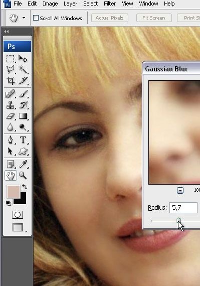 Cum se face o față curată în Photoshop