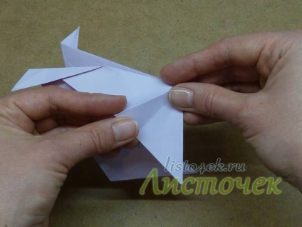 Cum se face un pește din hârtie (bază), frunze