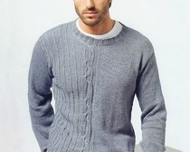 Cum să tricot un pulover frumos bărbați cu ace de tricotat