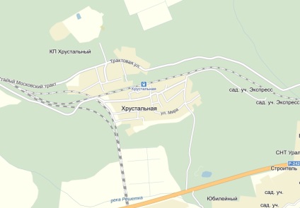 Harta celor mai multe locuri de ciuperci din vecinătatea orașului Ekaterinburg, picker de ciuperci rusești