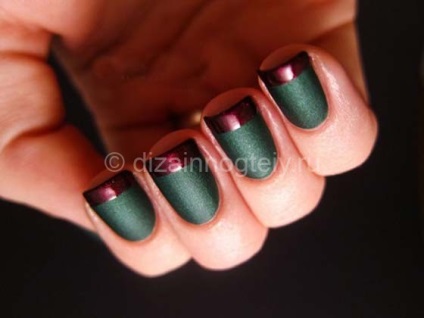 M manicura verde colorata verde-pas cu pas acasa