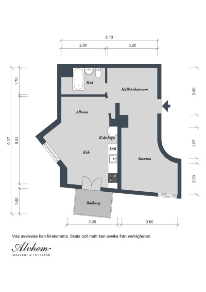 Insulele low-buget pozitive ale unui mic apartament suedez