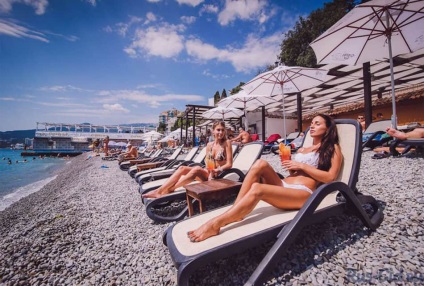 Massandra beach, yalta fotó, szórakozás, hogyan juthat el, véleménye