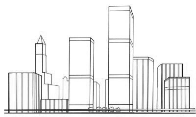 Vigye végig lépésről lépésre a jövő városát ceruzával, lépésről lépésre, hogyan kell várost felhívni ceruzával