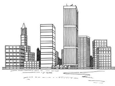 Desenați un oraș al viitorului în creion pas cu pas - cum să desenați un oraș în creion pas cu pas
