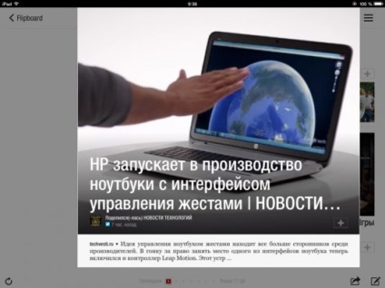 Felülvizsgálja a flipboard fényes magazint a zsebében
