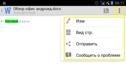 Privire de ansamblu asupra programului editorului de text rapidoffice, a tabelei Excel și a prezentării de diapozitive