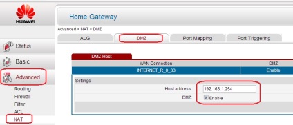 Super parola de administrator de la modemul adsl huawei hg532e