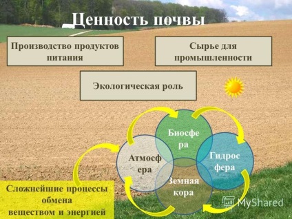 Prezentare pe tema resurselor de sol din Rusia