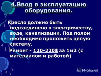 Prezentare privind prezentarea unui plan de afaceri pentru o cabinet stomatologic cu un stomatolog