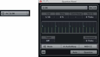 Advanced midi quantizing în cuba 7