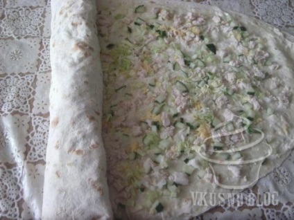 Lavash roll cu pui - rețetă cu fotografie