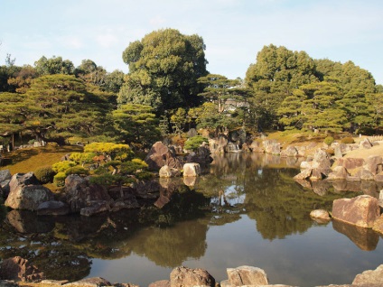 Castelul Nijo Gardens din Kyoto, arhitectura peisajului și clădirea verde
