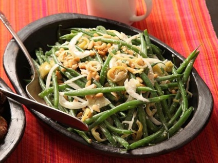 Saláta zöldbab receptekből
