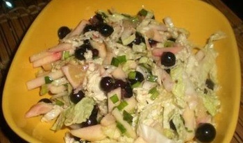 Saláták sietve, a saláta receptek egyszerűek és finomak egy fényképhez