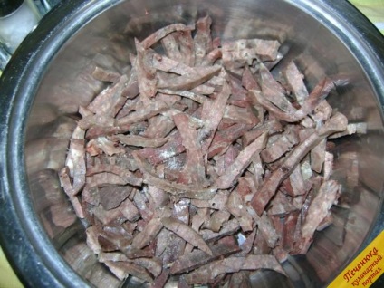 Salata de plămâni de carne de porc (rețetă pas cu pas cu fotografie)
