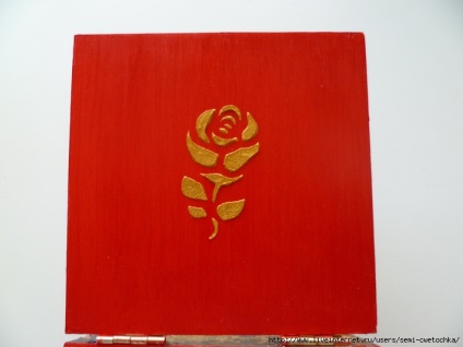 Casket - trandafir rosu