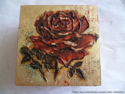 Casket - trandafir rosu