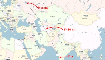 Câte ore zboară de la Moscova spre zbor direct