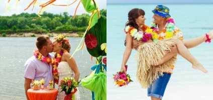 Nunta în stil hawaian, sărbătoare luminată și plină de culoare