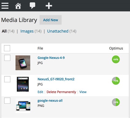 Wordpress compresie imagine în mod automat, wordpress mania
