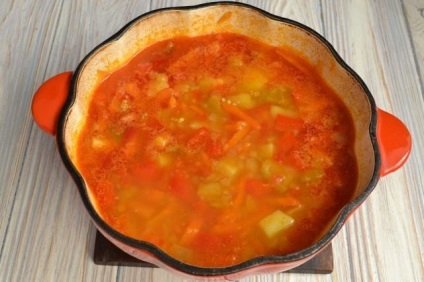 Supă de dovleac cu piper și cartofi