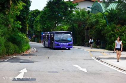 Transport pe insula sentosa