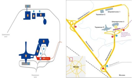 Sheremetyevo repülőtér közlekedési infrastruktúrája