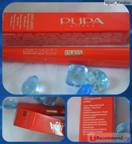 Mascara pupa diva cu bile extra-voluminoase albastru # 03 - 