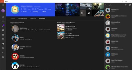 Gestionați-vă prietenii, adepții și preferințele în aplicația xbox