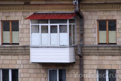 Instalarea de acoperiș pe balconul ultimului etaj, enciclopedia de construcție youspec