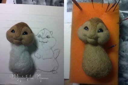 Felting un teodor chipmunk