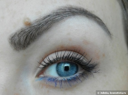 Cornflower szemek - Megpróbálok kék szemceruza és szempillaspirál a szempillák értékelésére