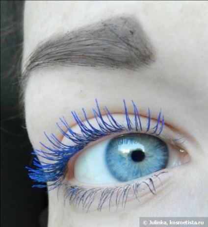 Cornflower szemek - Megpróbálok kék szemceruza és szempillaspirál a szempillák értékelésére