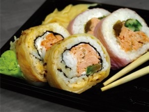 Alegeți umplutura pentru rulouri și sushi