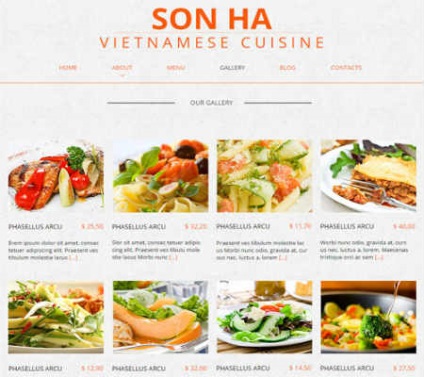 Design delicios pentru site-ul restaurantului, site-ul dvs.