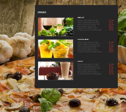 Design delicios pentru site-ul restaurantului, site-ul dvs.