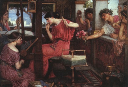 Întoarcerea Odiseei la Penelope (un rezumat al mitului cu ilustrații)