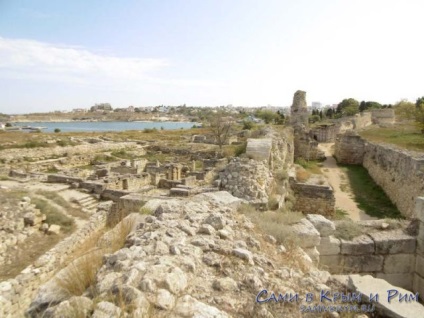 Chersonesos a Krím-térképen Sevastopol fő vonzereje