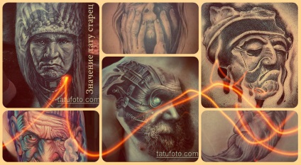 Az öregember értelme a tetoválásnak, a történelemnek, a tényeknek, a fotóknak, a vázlatoknak, az érdekes tetoválási lehetőségeknek