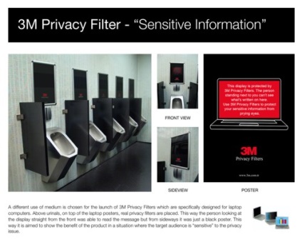 Filtrul de confidențialitate 3M, chiar și în toaletă, nimeni nu poate spiona informațiile dvs. secrete